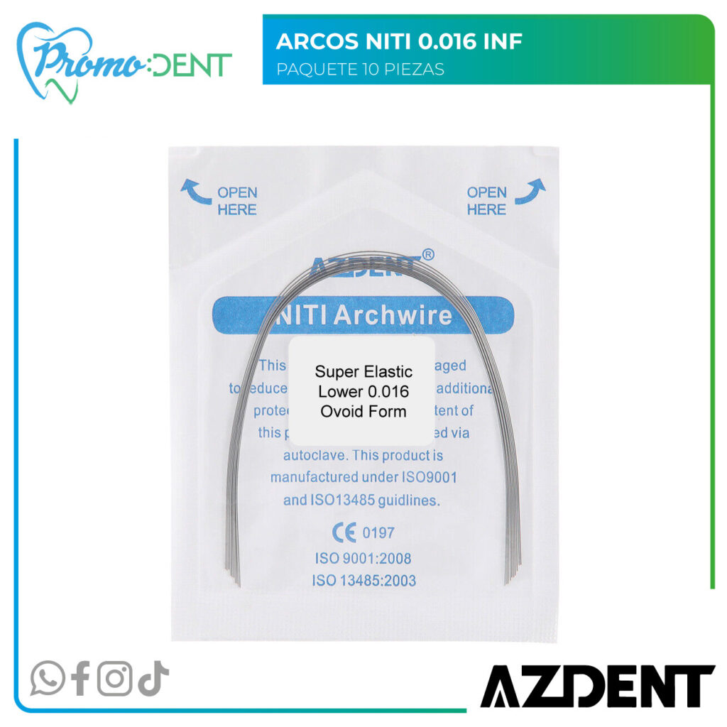 Arco NITI Súper Elástico 16 Inferior